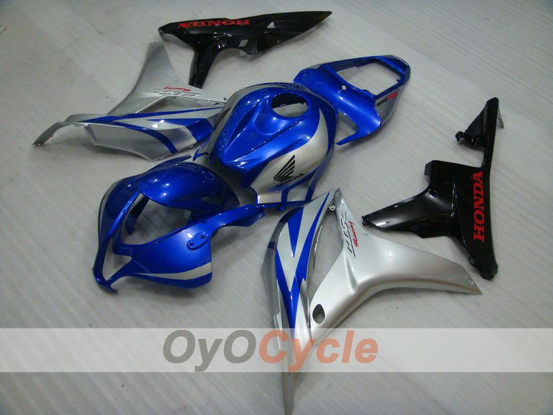 Carenado de inyección para CBR600RR 07-08 - Azul, Plata - Estilo de fábrica #OYO87900409 Imagen principal del producto