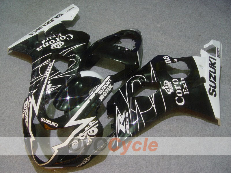 Kit de carenado por inyección para GSX R750 04-05 - Blanco, Negro - Corona #OYO87901239 Imagen principal del producto
