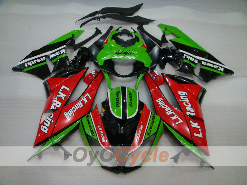 Kit de carenado por inyección para NINJA ZX-6R 09-12 - Rojo, Verde - Motocard #OYO87901990 Imagen principal del producto