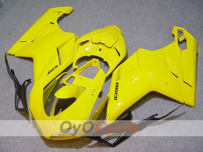 Kit de carenado por inyección para Ducati 1098 07-09 - Amarillo, Negro - Estilo de fábrica #OYO87902313 Imagen principal del producto