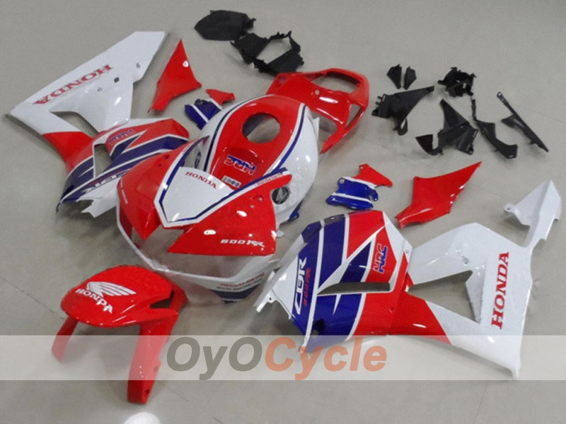 Kit de carenado por inyección para CBR600RR 13-20 - Rojo, Blanco - Estilo de fábrica #OYO87903117 Imagen principal del producto