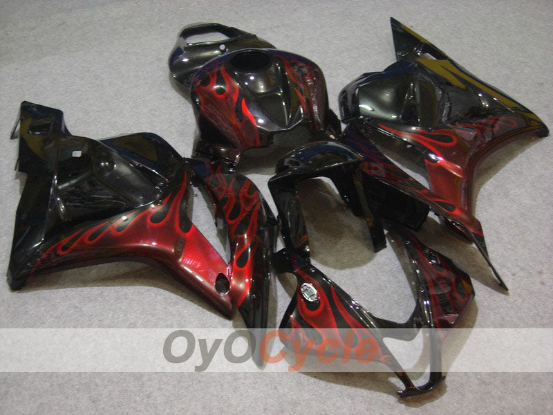 Kit de carenado por inyección para CBR600RR 09-12 - Rojo, Negro - Llama #OYO87900442 Imagen principal del producto