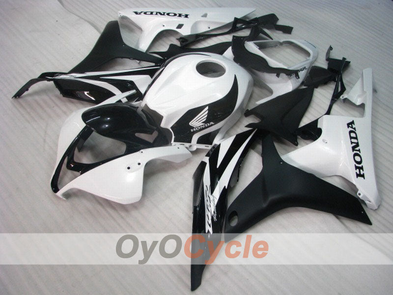 Kit de carenado por inyección para CBR600RR 07-08 - Blanco, Negro, Mate - Estilo de fábrica #OYO87900410 Imagen principal del producto
