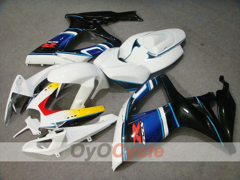Carenado de inyección para GSX R750 06-07 - Blanco, Negro - Estilo de fábrica #OYO87901342