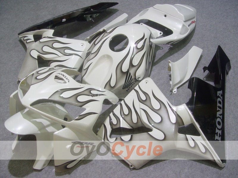 Carenado de inyección para CBR600RR 05-06 - Blanco, Negro - Llama #OYO87900245 Imagen principal del producto