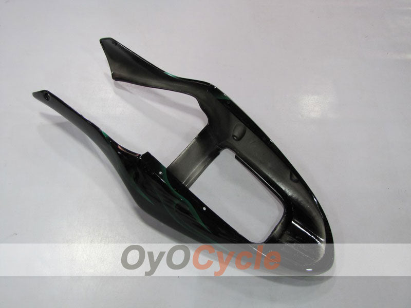 Kit de carenado de inyección para CBR600F4i 01-03 - Verde, Negro - Llama #OYO87900155