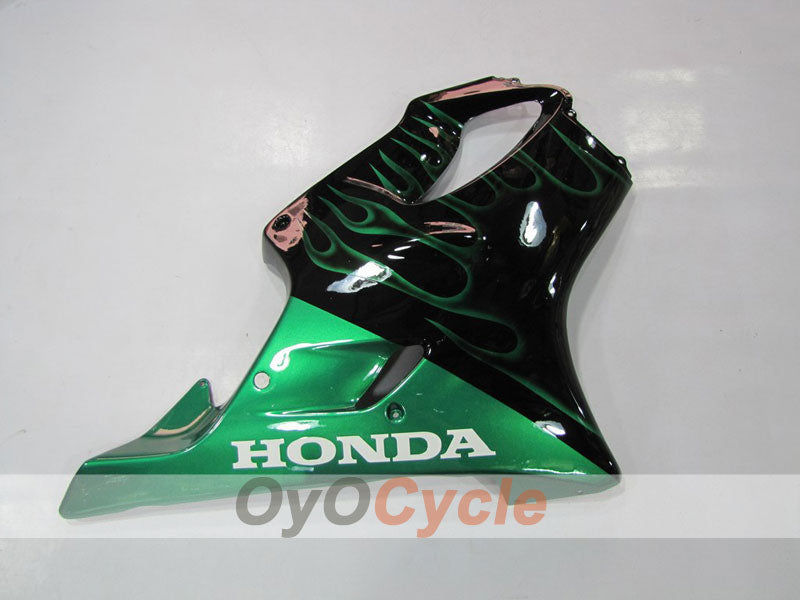 Kit de carenado de inyección para CBR600F4i 01-03 - Verde, Negro - Llama #OYO87900155
