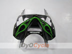 Kit de carenado de inyección para NINJA ZX-6R 03-04 - Verde, Negro - Llama #OYO87901795
