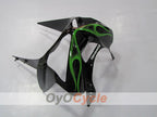Kit de carenado de inyección para NINJA ZX-6R 03-04 - Verde, Negro - Llama #OYO87901795