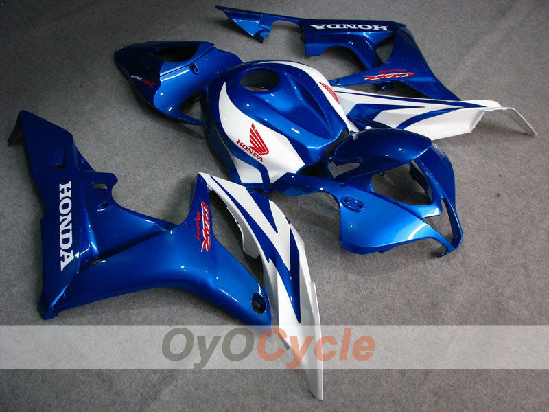 Kit de carenado por inyección para CBR600RR 07-08 - Azul, Blanco - Estilo de fábrica #OYO87900413