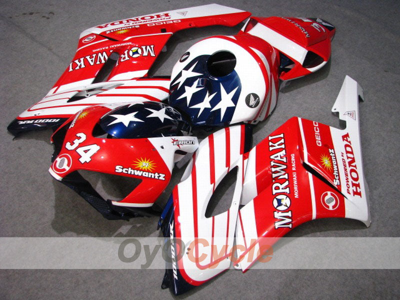 Kit de carenado por inyección para CBR1000RR 04-05 - Rojo, Blanco - Moriwaki #OYO87900509 Imagen principal del producto