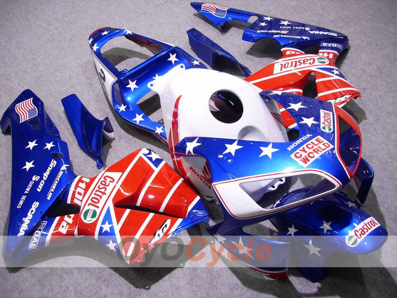 Kit de carenado por inyección para CBR600RR 03-04 - Rojo, Azul - Castrol #OYO87902507 Imagen principal del producto