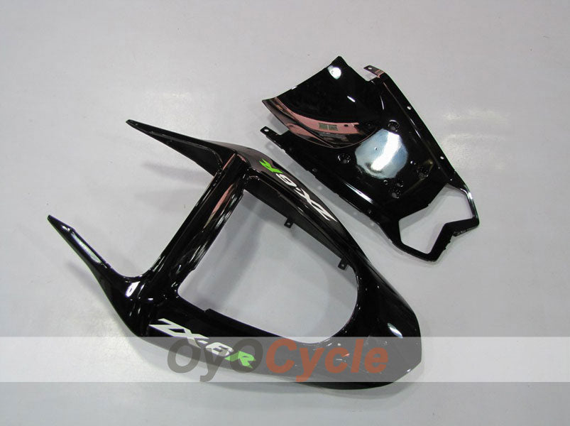 Kit de carenado de inyección para NINJA ZX-6R 03-04 - Verde, Negro - Llama #OYO87901795