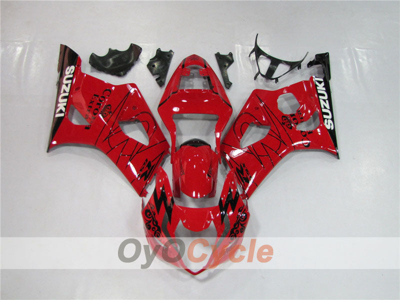 Carenado de inyección para GSX R1000 03-04 - Rojo - Corona #OYO87901809