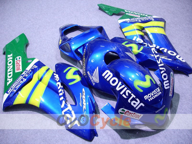 Carenado de inyección para CBR1000RR 04-05 - Amarillo, Azul - Movistar #OYO87900511 Imagen principal del producto