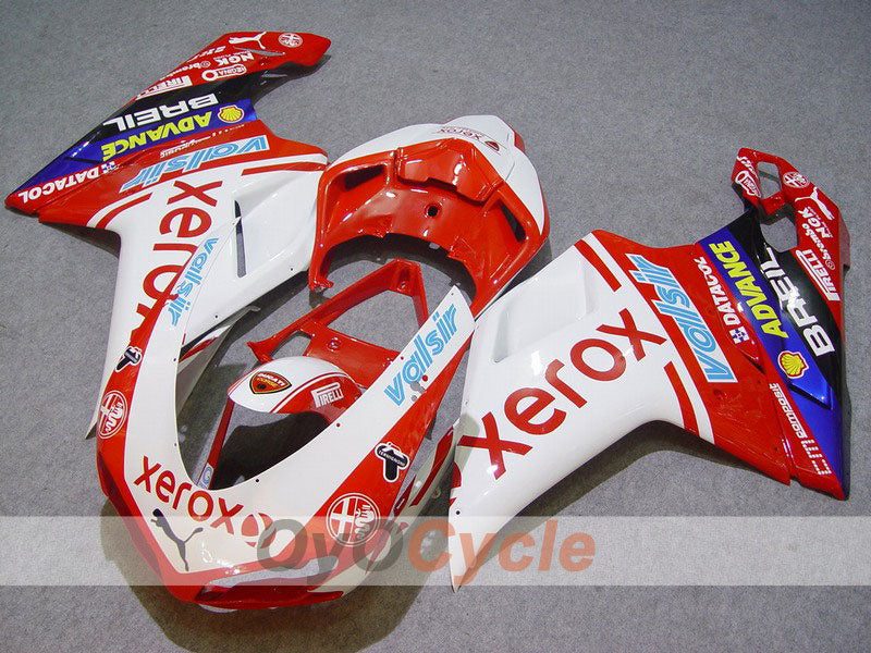 Carenado de inyección para Ducati 848 08-13 - Rojo, Blanco - Xerox #OYO87902271 Imagen principal del producto