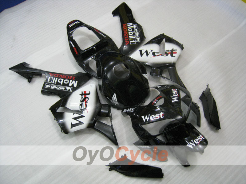 Kit de carenado por inyección para CBR600RR 05-06 - Blanco, Negro - Oeste #OYO87900352 Imagen principal del producto