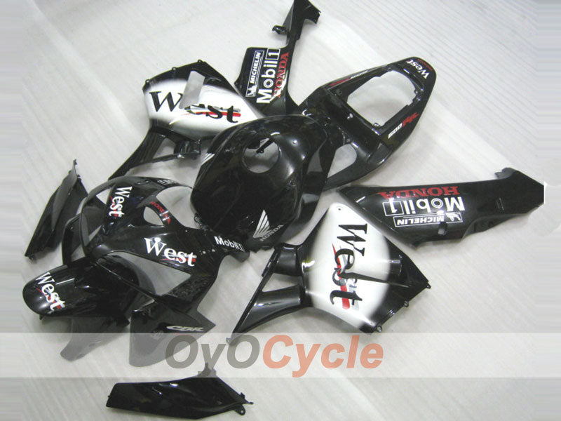 Kit de carenado por inyección para CBR600RR 05-06 - Blanco, Negro - Oeste #OYO87900352