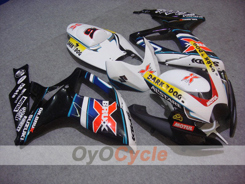 Kit de carenado por inyección para GSX R750 06-07 - Blanco, Negro - Dark Dog #OYO87901278 Imagen principal del producto