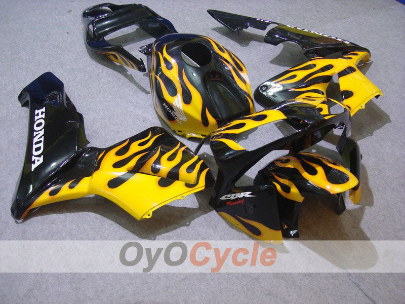 Kit de carenado por inyección para CBR600RR 03-04 - Amarillo, Negro - Llama #OYO87902518