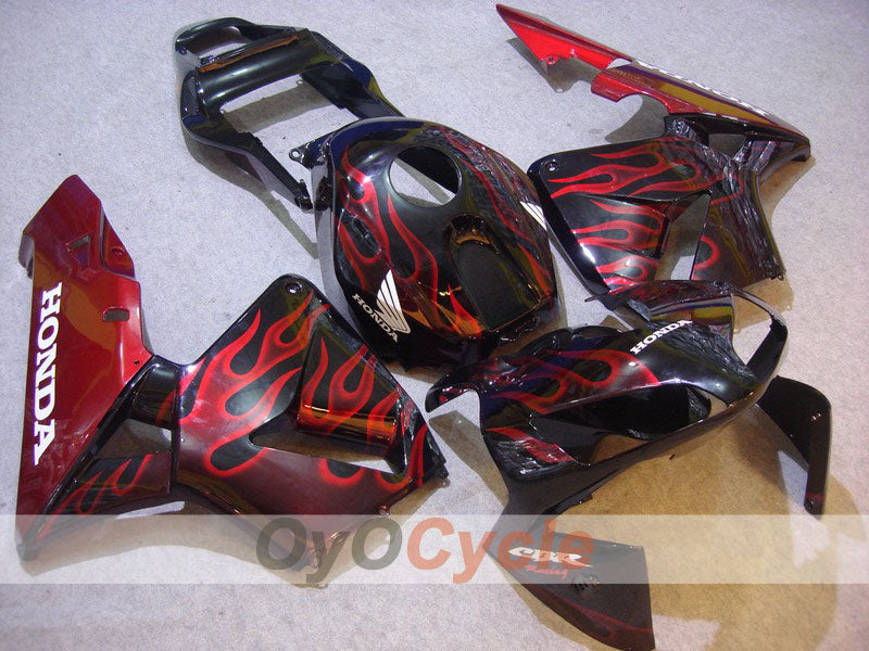 Kit de carenado por inyección para CBR600RR 03-04 - Rojo, Negro - Llama #OYO87902519 Imagen principal del producto