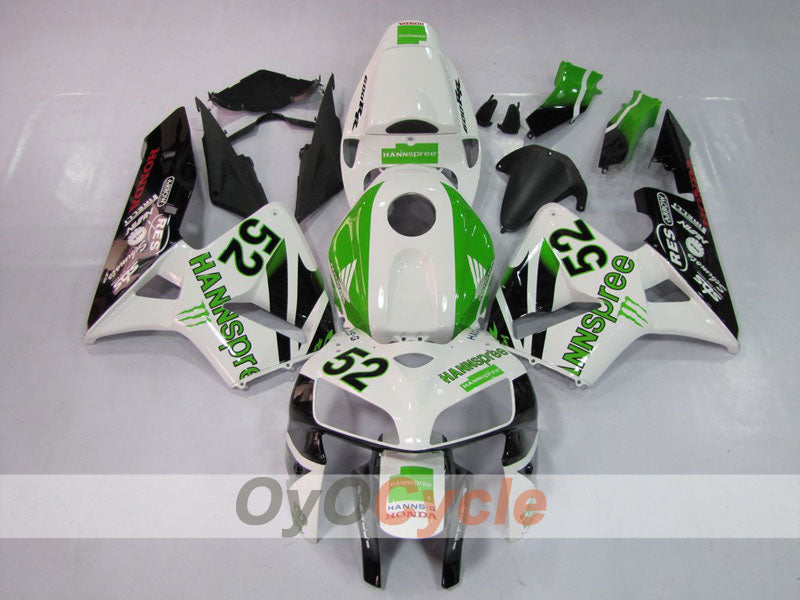 Carenado de inyección para CBR600RR 05-06 - Verde, Blanco, Negro - HANN Spree #OYO87900250 Imagen principal del producto