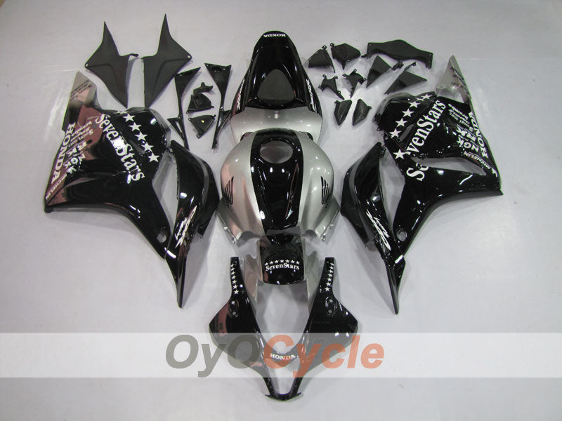 Carenado de inyección para CBR600RR 09-12 - Negro, Plata - SevenStars #OYO87900463 Imagen principal del producto