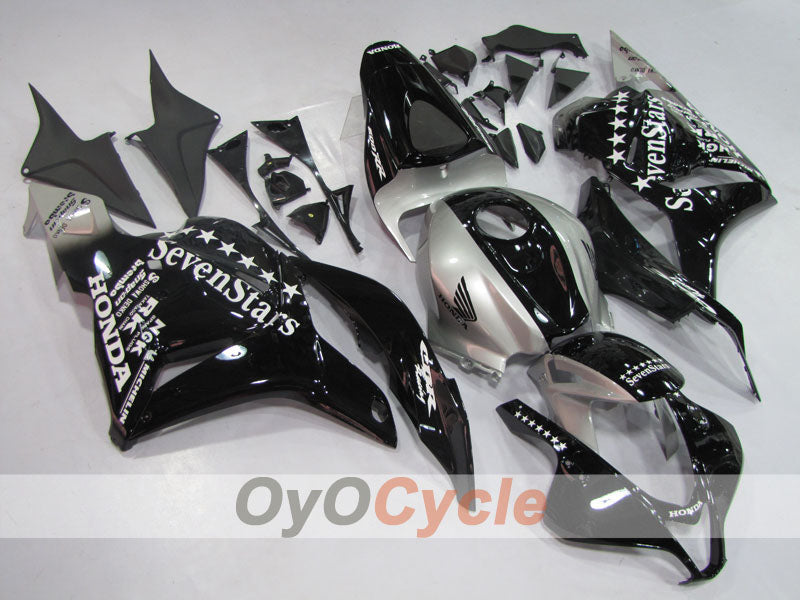 Carenado de inyección para CBR600RR 09-12 - Negro, Plata - SevenStars #OYO87900463 Imagen secundaria del producto