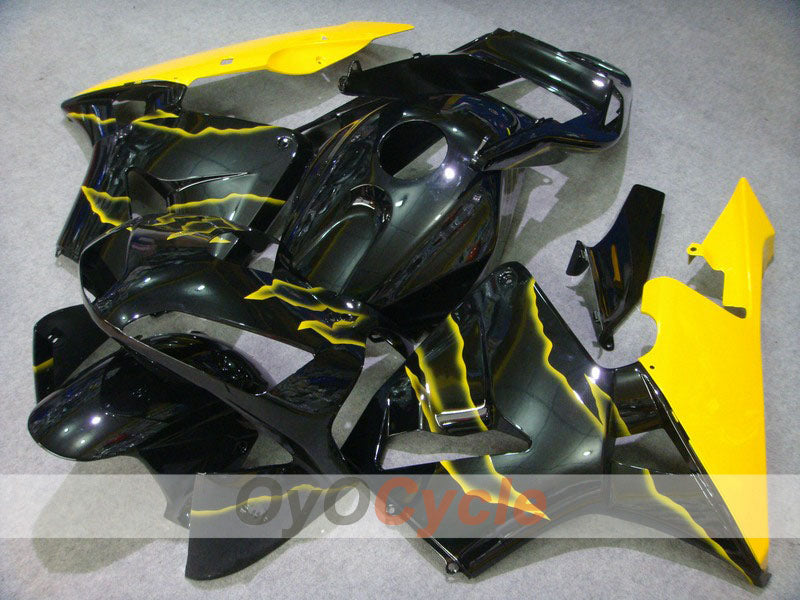 Kit de carenado por inyección para CBR600RR 03-04 - Amarillo, Negro - Llama #OYO87902520