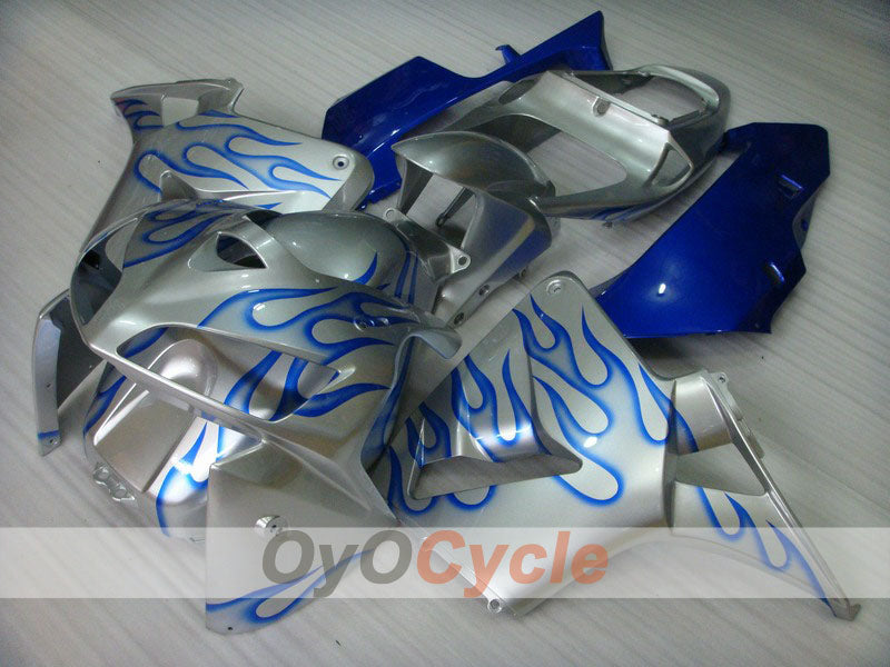 Kit de carenado de inyección para CBR600RR 05-06 - Azul, Plata - Llama #OYO87900249