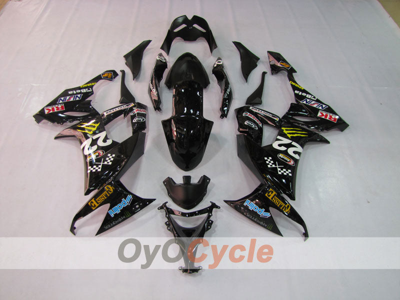 Carenado de inyección para NINJA ZX-10R 08-10 - Negro - Monster #OYO87901652