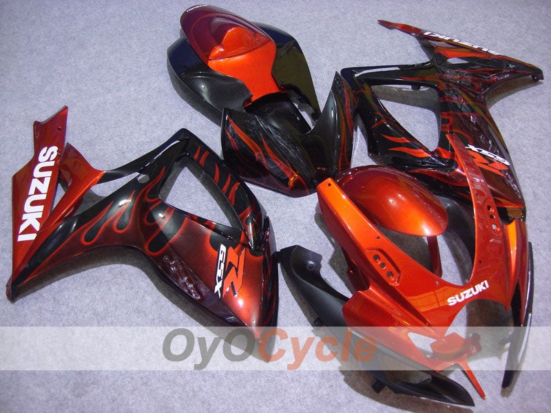 Carenado inyectado para GSX R750 06-07 - Naranja, Negro - Llama #OYO87901289 Imagen principal del producto