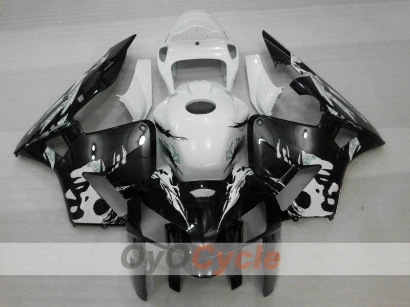 Kit de carenado por inyección para CBR600RR 05-06 - Blanco, Negro - Estilo de fábrica #OYO87900292