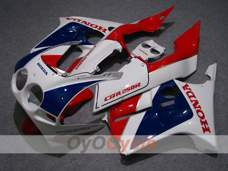 Kit de carenado por inyección para CBR250RR 88-89 - Rojo, Azul - Estilo de fábrica #OYO87902901