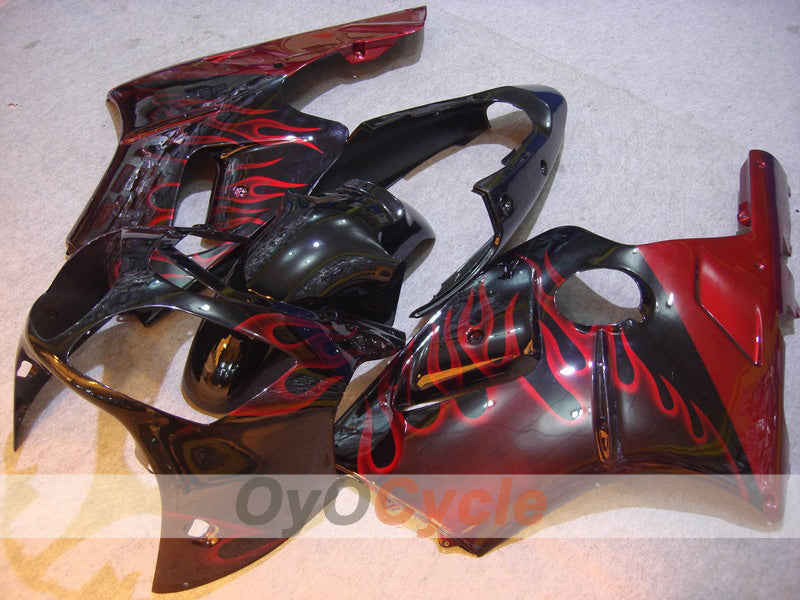 Kit de carenado por inyección para NINJA ZX-12R 00-01 - Rojo, Negro - Llama #OYO87903069 Imagen principal del producto