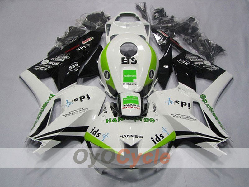 Kit de carenado de inyección para CBR600RR 13-20 - Blanco, Negro - HANN Spree #OYO87903118