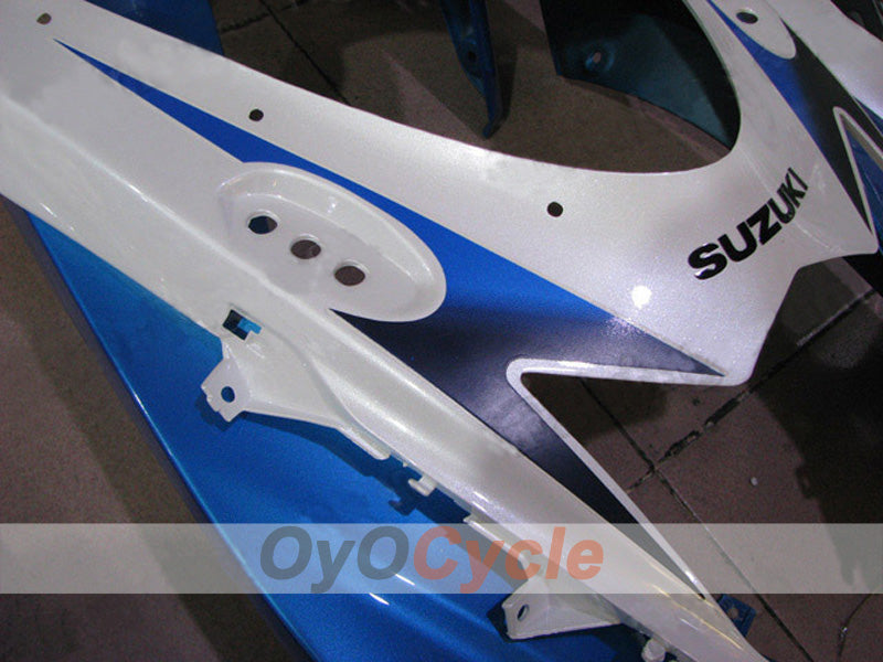 Kit de carenado por inyección para 11-26 GSX R600 - Azul, Blanco, Mate - Estilo de fábrica #OYO87903216