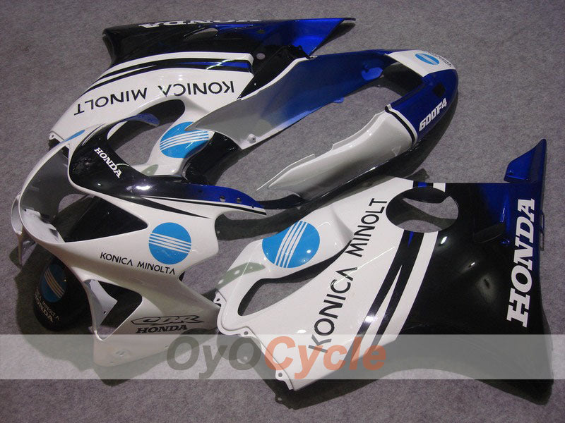 Carenado de inyección para CBR600F4 99-00 - Azul, Blanco - Konica Minolta #OYO87900114