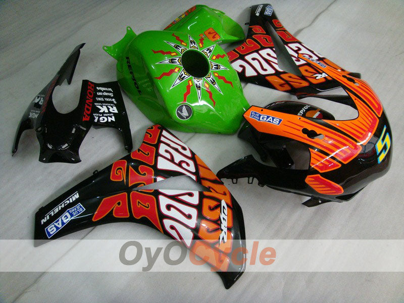 Kit de carenado de inyección para CBR1000RR 08-11 - Naranja, Negro - Rossi #OYO87900725 Imagen principal del producto