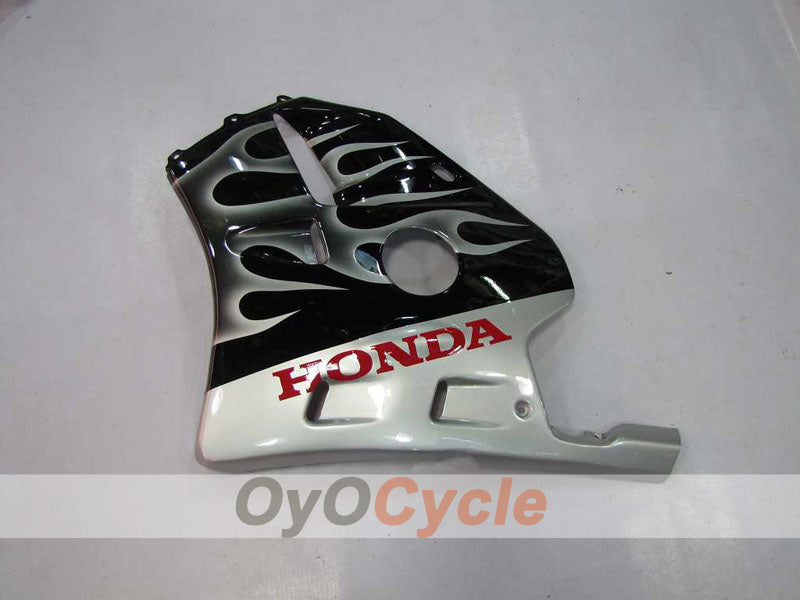 Carenado de inyección para CBR250RR 90-94 - Negro, Plata - Llama #OYO87902950