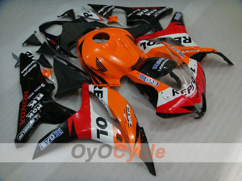 Kit de carenado por inyección para CBR600RR 07-08 - Naranja, Negro - Repsol #OYO87900431