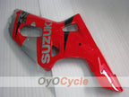 Kit de carenado por inyección para GSX R1000 del 00-02 - Rojo, Plata - Estilo de fábrica #OYO87905223