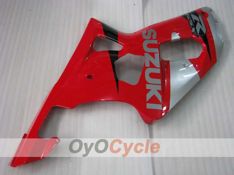 Kit de carenado por inyección para GSX R1000 del 00-02 - Rojo, Plata - Estilo de fábrica #OYO87905223