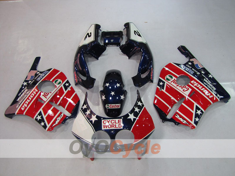 Carenado de inyección para CBR250RR 90-94 - Rojo, Azul - Castrol #OYO87902956 Imagen secundaria del producto