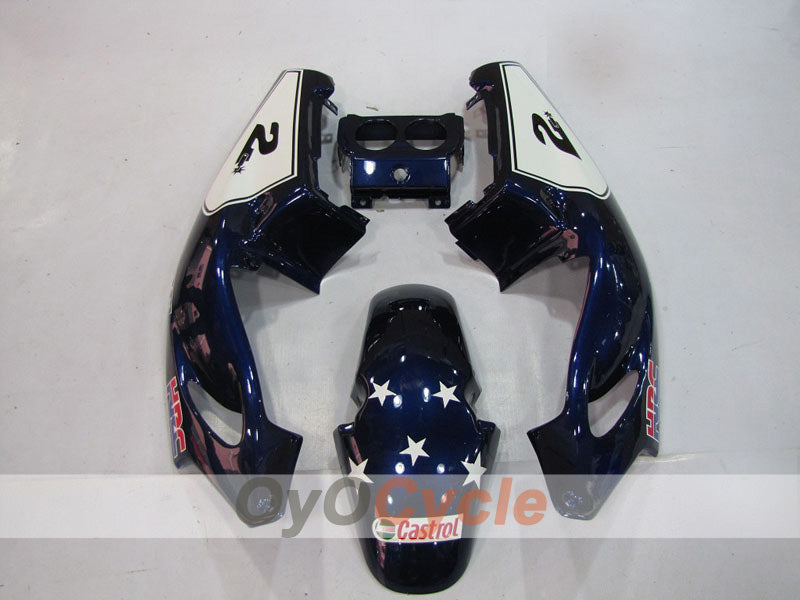 Carenado de inyección para CBR250RR 90-94 - Rojo, Azul - Castrol #OYO87902956