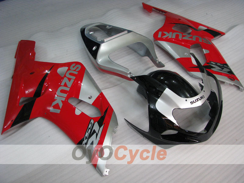Kit de carenado por inyección para GSX R1000 del 00-02 - Rojo, Plata - Estilo de fábrica #OYO87905223 Imagen principal del producto