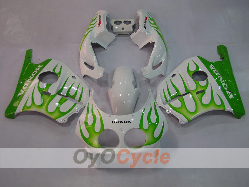 Carenado de inyección para CBR250RR 90-94 - Verde, Blanco - Llama #OYO87902947 Imagen secundaria del producto