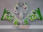 Carenado de inyección para CBR250RR 90-94 - Verde, Blanco - Llama #OYO87902947