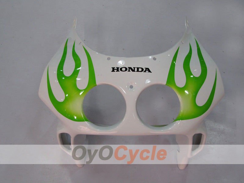 Carenado de inyección para CBR250RR 90-94 - Verde, Blanco - Llama #OYO87902947
