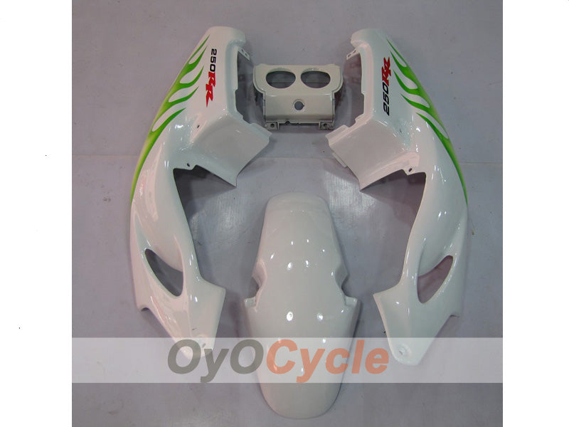 Carenado de inyección para CBR250RR 90-94 - Verde, Blanco - Llama #OYO87902947